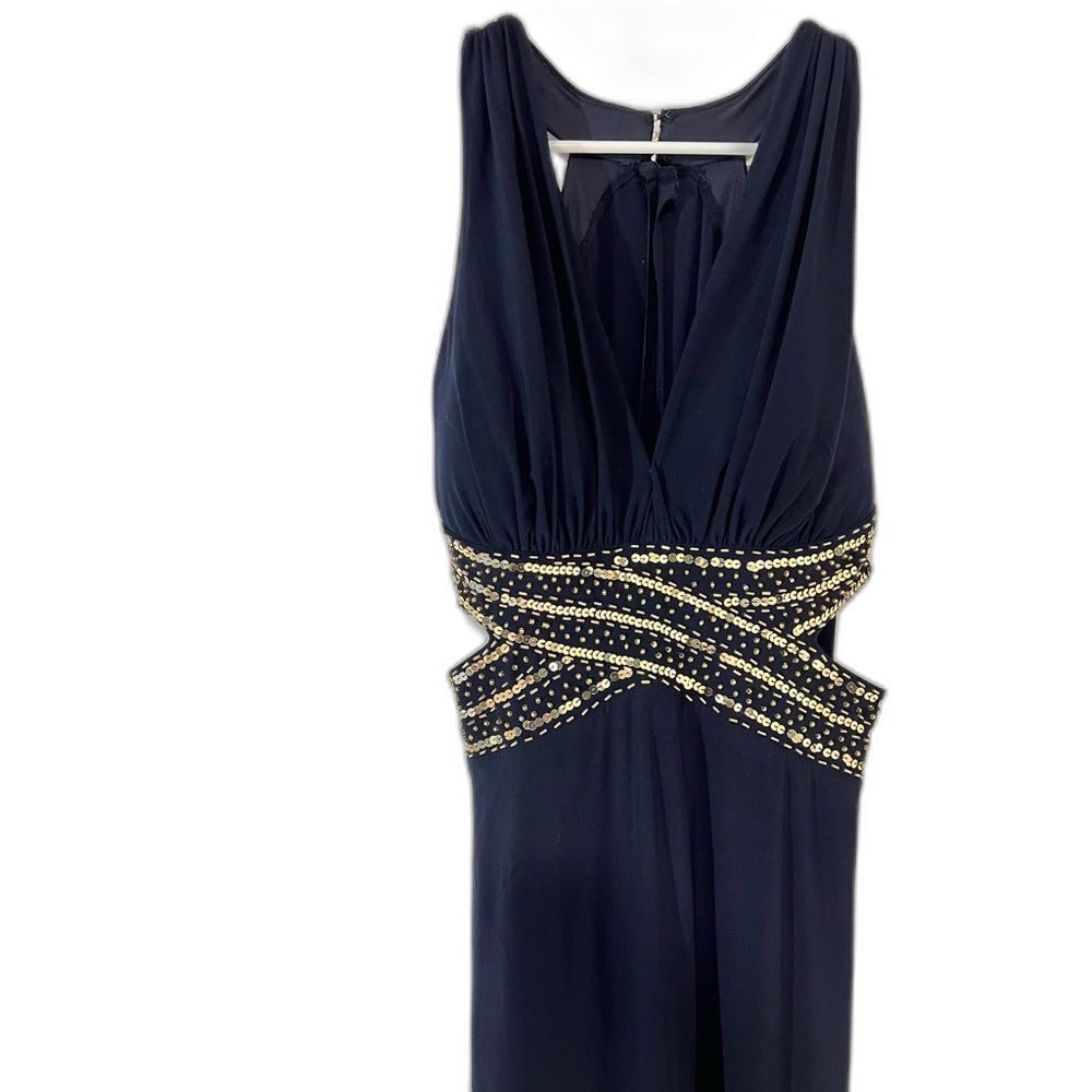 Sequin Maxi Goddess - Blondie Nites Sequined Dress, Size 7